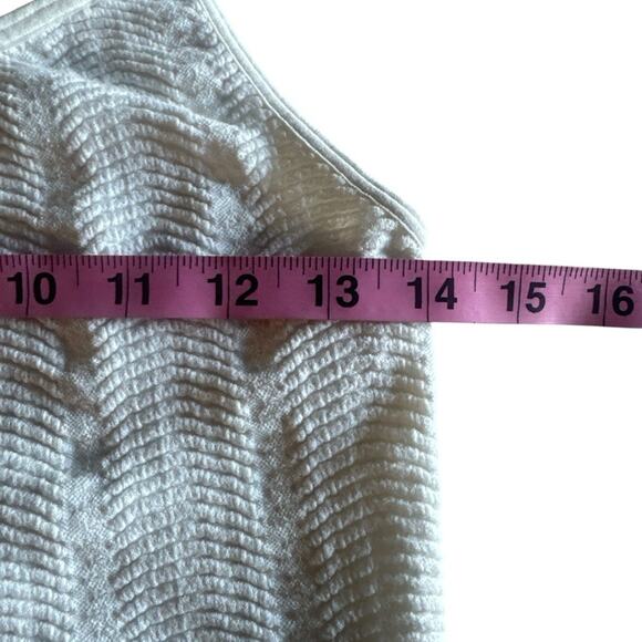 Anthropologie Cream Ribbed Midriff Camisole Tank Top Boho Chic Layer Summer L/XL - Picture 5 of 6